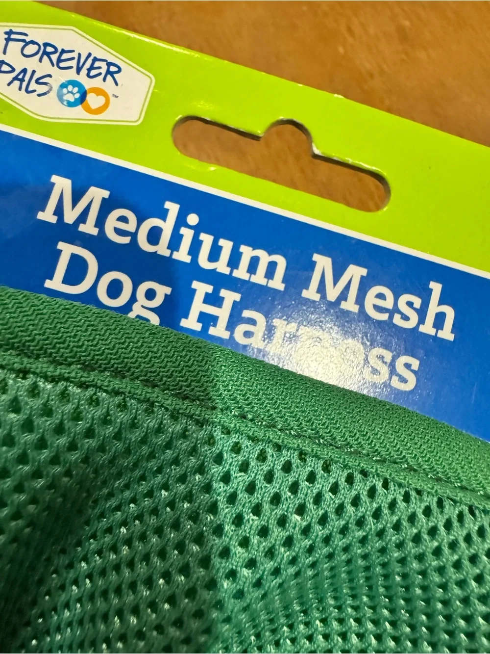 Forever Pals Size Medium Green Mesh Dog Harness